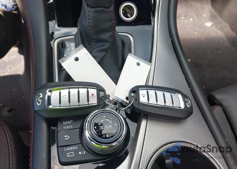 2023 Infiniti Q50 Red Sport 400 Awd from USA, damaged, VIN JN1FV7DR3PM590228